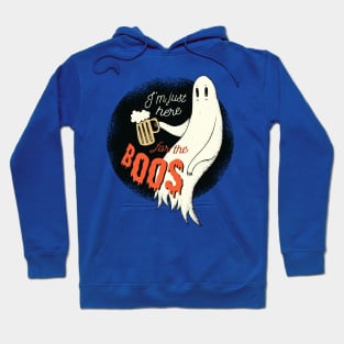 I'm Just Here For The Boos Funny Spooky Ghost Vintage Halloween Custom Hoodie